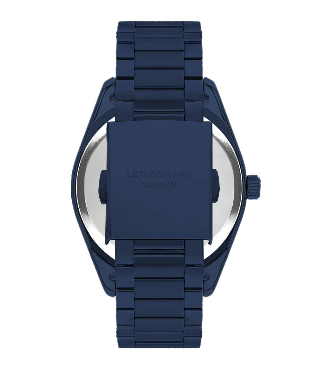 Lee Cooper LC07950.990 Quartz Men Super Metal Case Metal Band Dark Blue Dail Watch - Zamana.pk