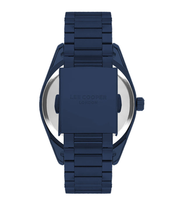Lee Cooper LC07950.990 Quartz Men Super Metal Case Metal Band Dark Blue Dail Watch - Zamana.pk