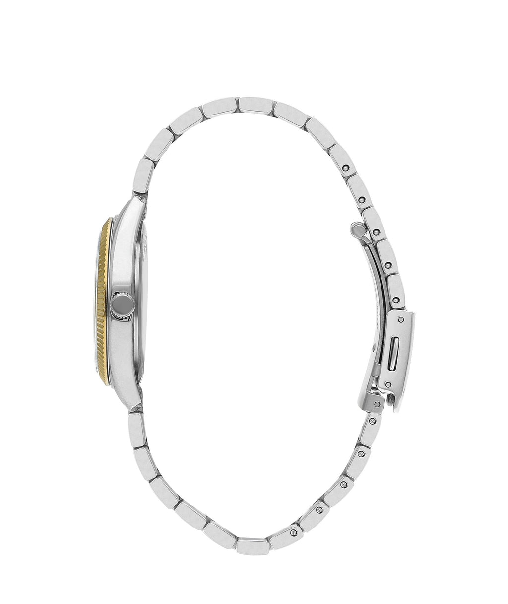 Lee Cooper LC07951.260 Quartz Women Super Metal Case Metal Band Gun Dail Watch - Zamana.pk