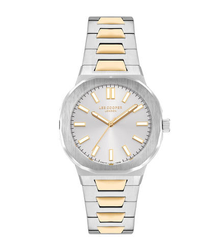 Lee Cooper LC07952.230 Quartz Men Super Metal Case Metal Band Silver Dail Watch - Zamana.pk