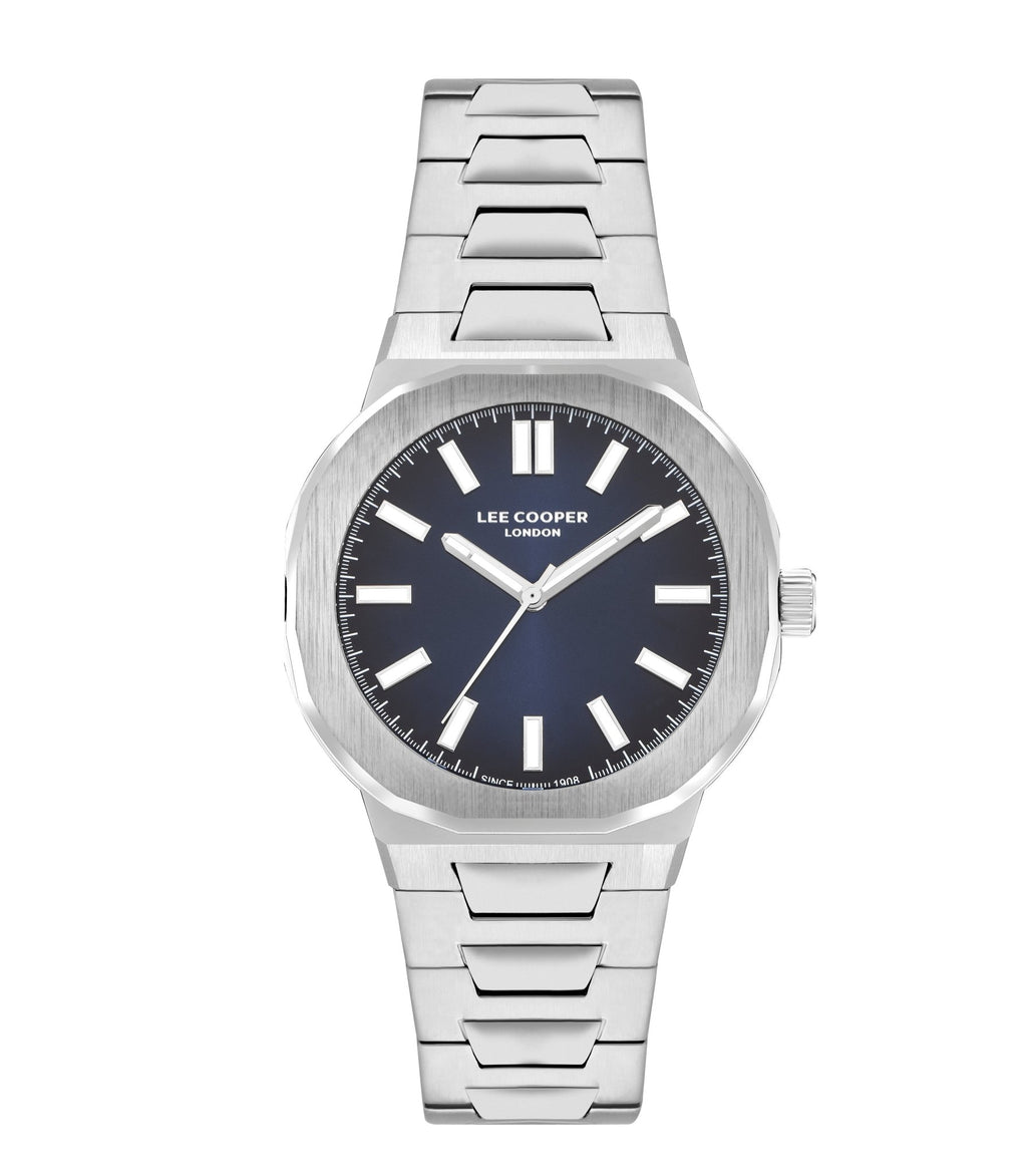 Lee Cooper LC07952.370 Quartz Men Super Metal Case Metal Band Black Dail Watch - Zamana.pk