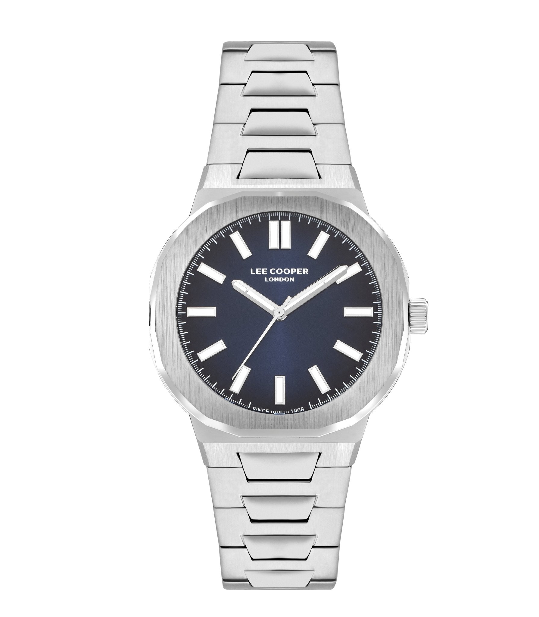 Lee Cooper LC07952.370 Quartz Men Super Metal Case Metal Band Black Dail Watch - Zamana.pk