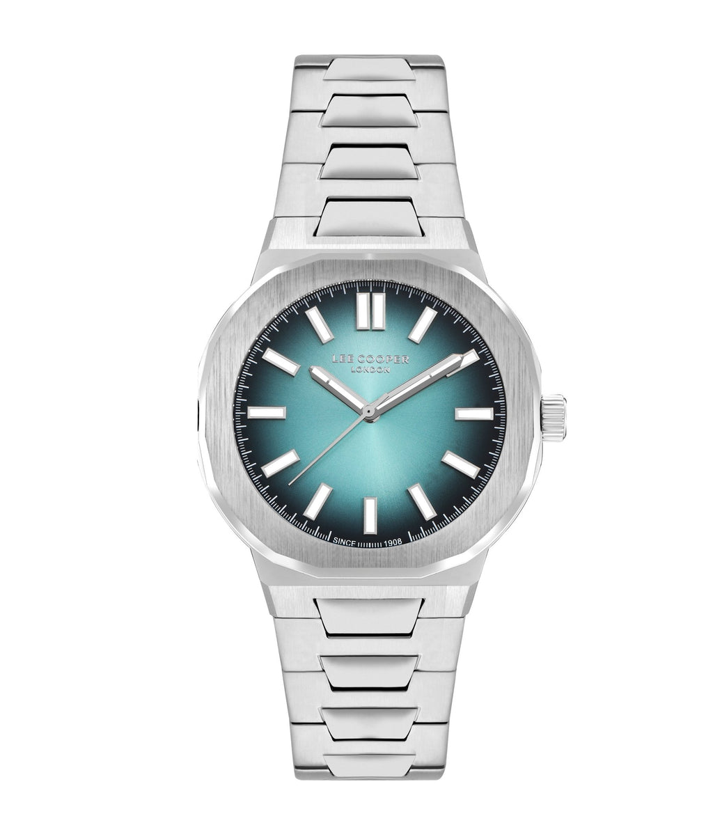 Lee Cooper LC07952.390 Quartz Men Super Metal Case Metal Band Blue Dail Watch - Zamana.pk