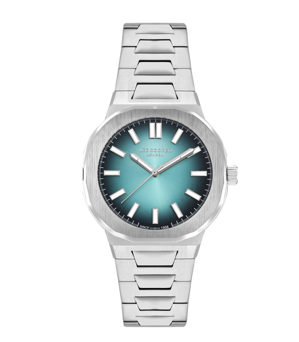 Lee Cooper LC07952.390 Quartz Men Super Metal Case Metal Band Blue Dail Watch - Zamana.pk