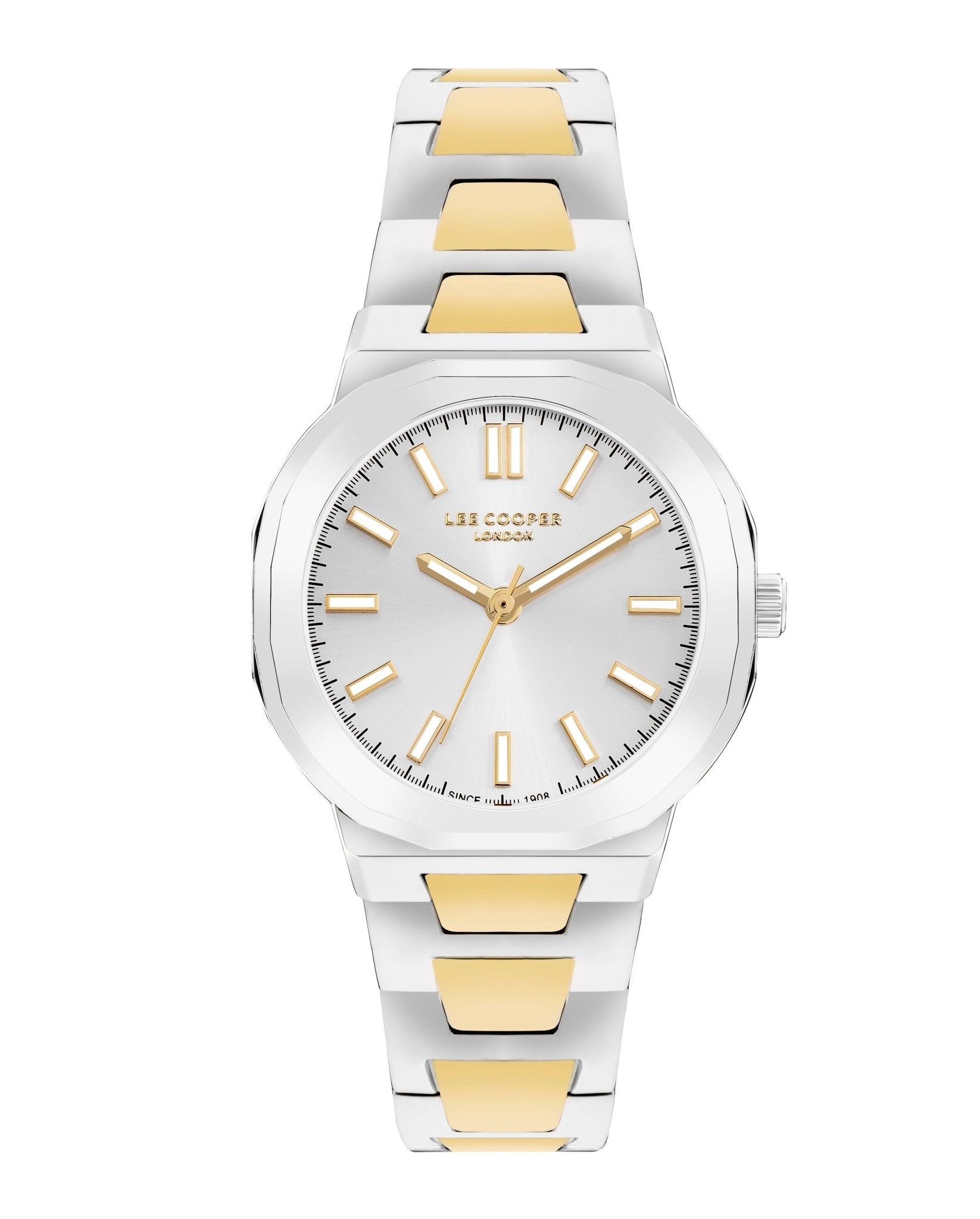 Lee Cooper LC07953.230 Quartz Women Super Metal Case Metal Band Silver Dail Watch - Zamana.pk Main image