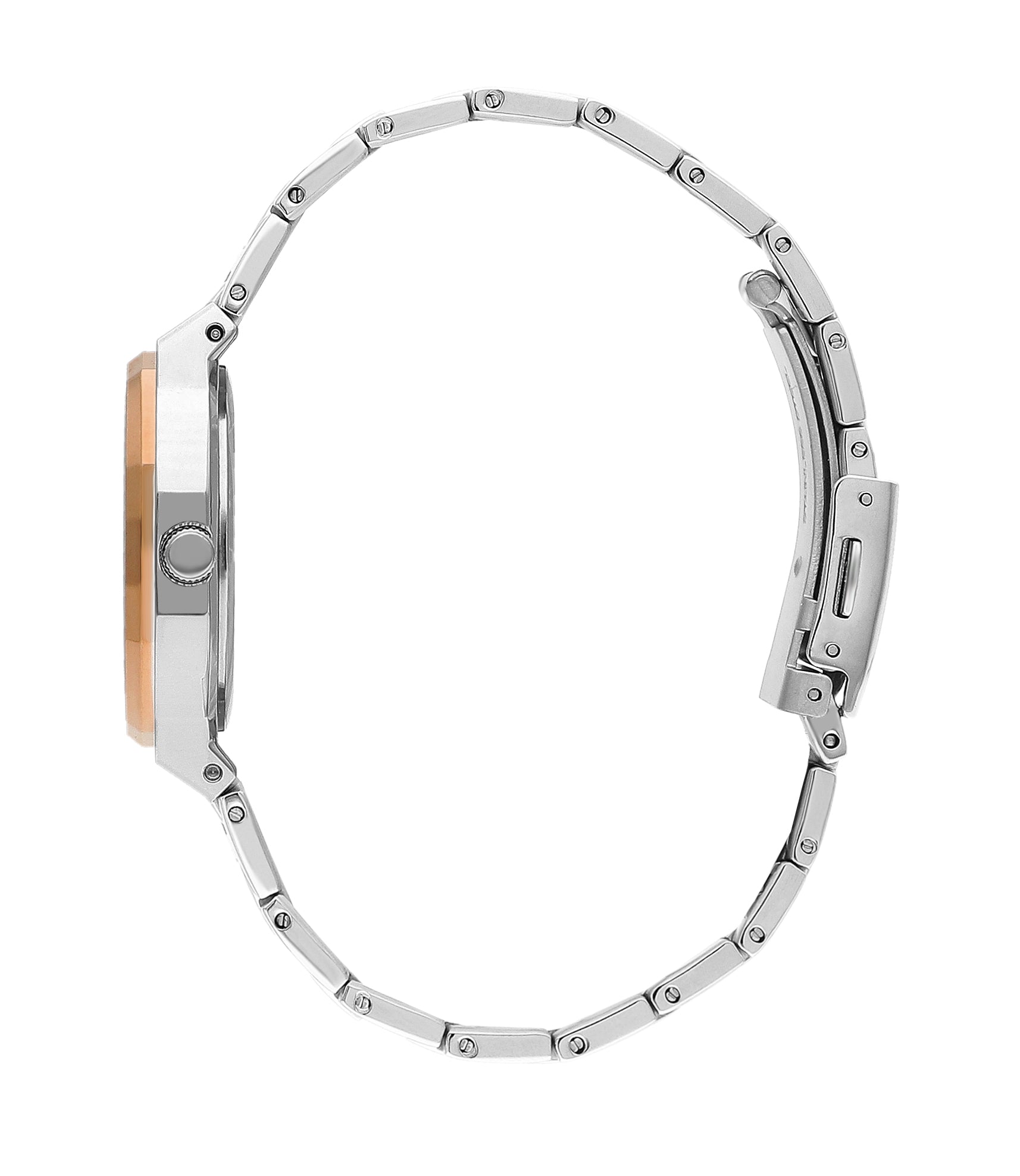 Lee Cooper LC07953.540 Quartz Women Super Metal Case Metal Band Brown Dail Watch - Zamana.pk