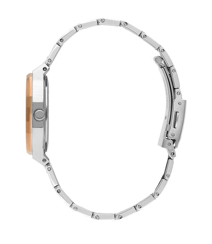 Lee Cooper LC07953.540 Quartz Women Super Metal Case Metal Band Brown Dail Watch - Zamana.pk