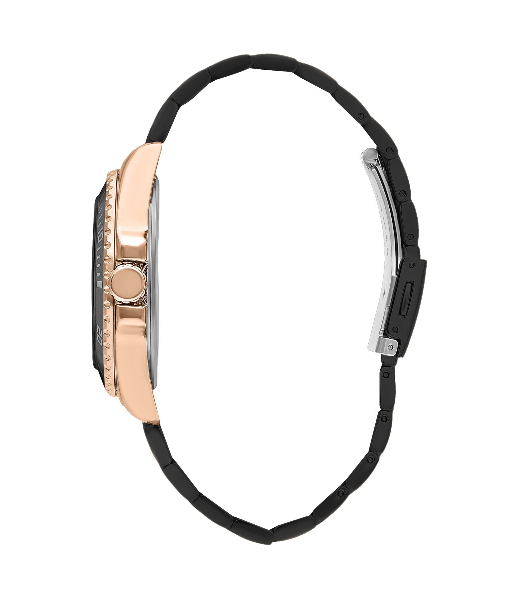 Lee Cooper LC07954.650 Quartz Men Super Metal Case Metal Band Black Dail Watch Secondary image