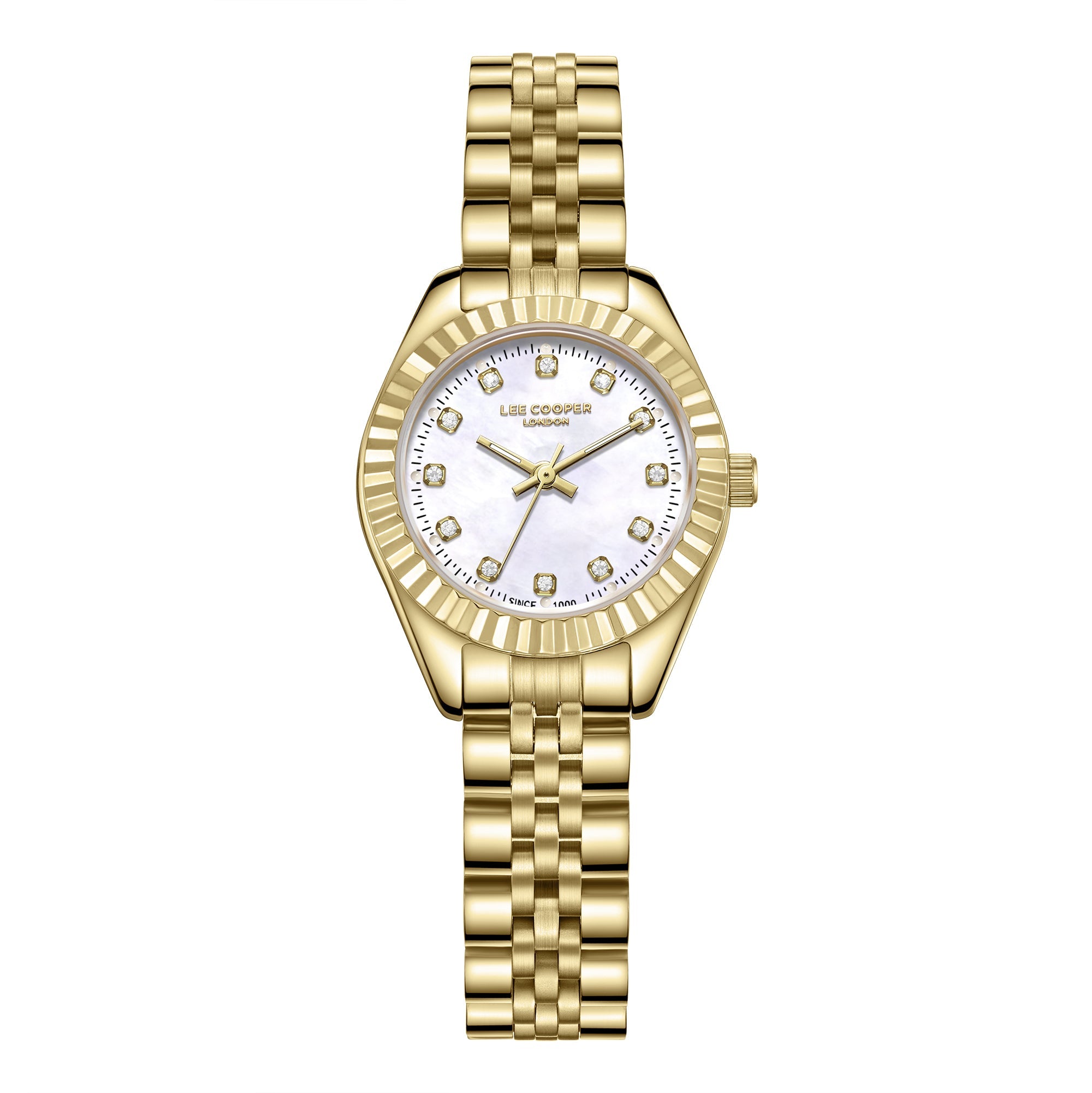 Lee Cooper LC07956.120 Quartz Women Super Metal Case Metal Band Silver Dail Watch - Zamana.pk