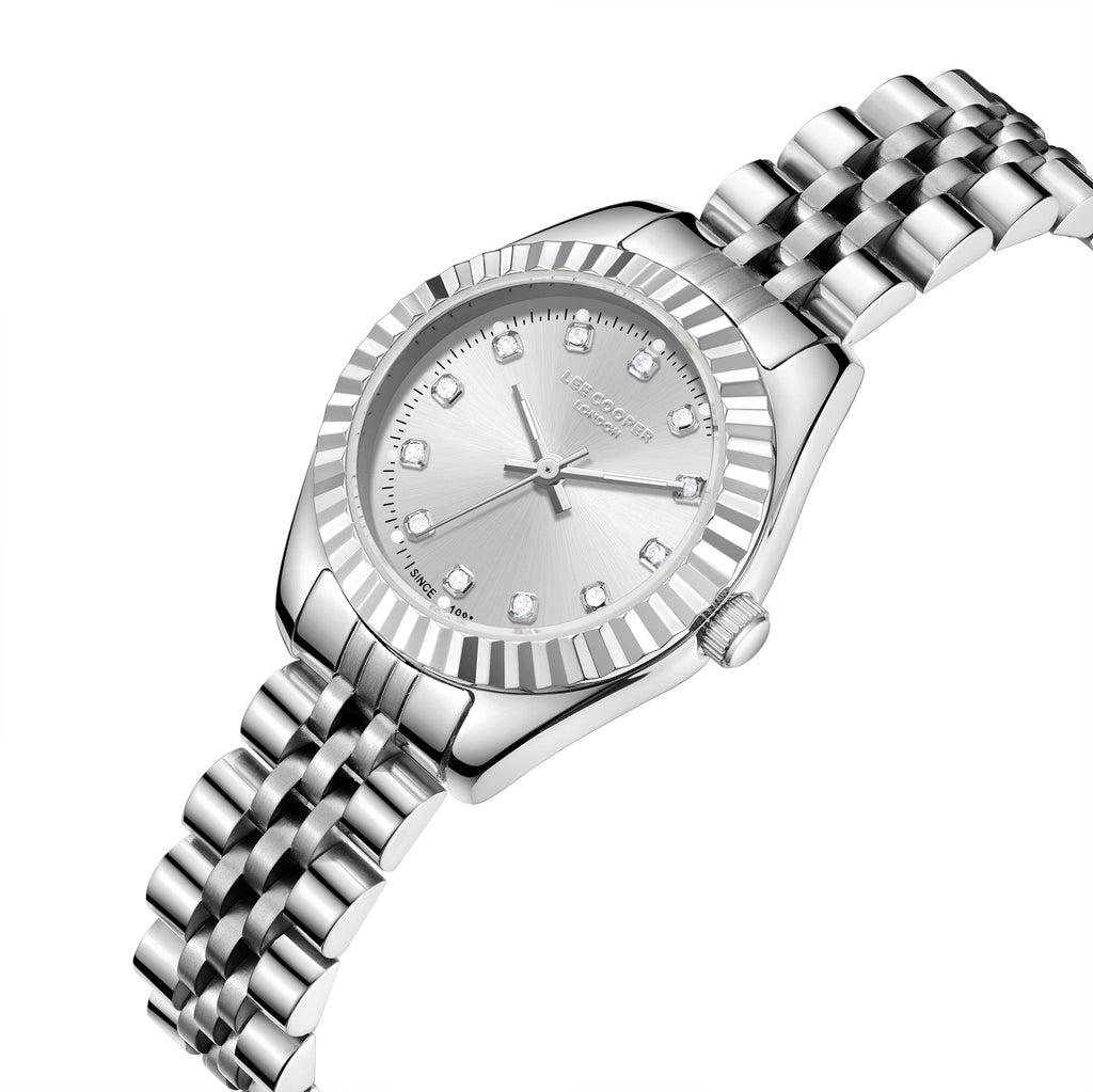 Lee Cooper LC07956.350 Quartz Women Super Metal Case Metal Band Black Dail Watch - Zamana.pk