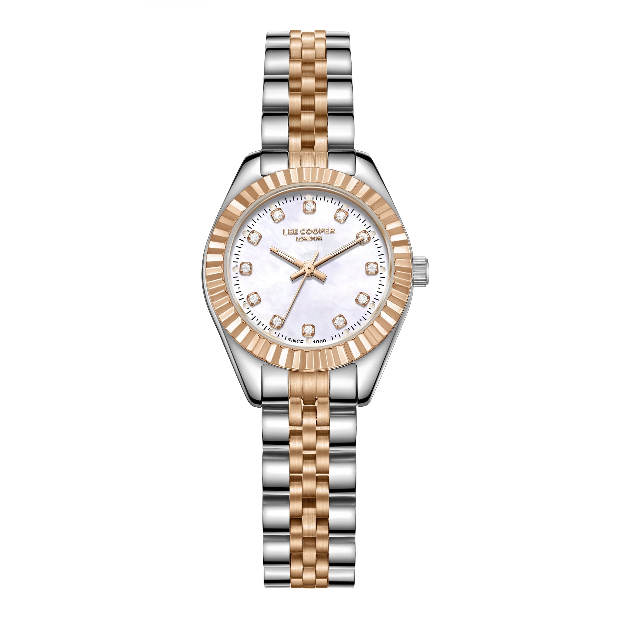 Lee Cooper LC07956.520 Quartz Women Super Metal Case Metal Band Silver Dail Watch - Zamana.pk