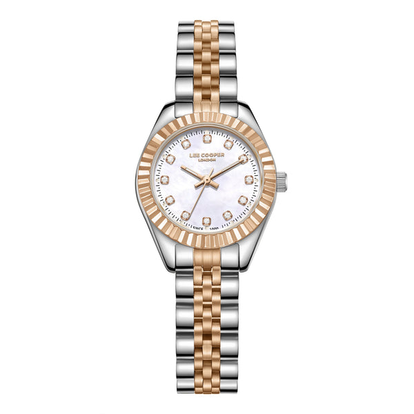 Lee Cooper LC07956.520 Quartz Women Super Metal Case Metal Band Silver Dail Watch - Zamana.pk