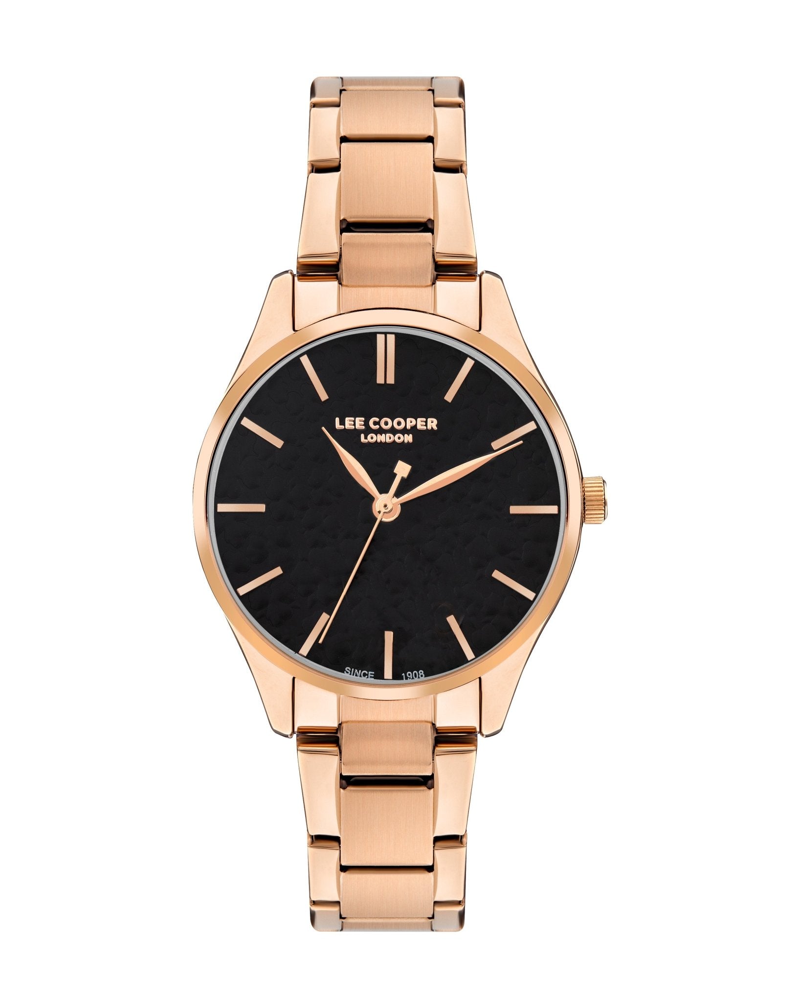 Lee Cooper LC07958.450 Quartz Women Super Metal Case Metal Band Black Dail Watch - Zamana.pk