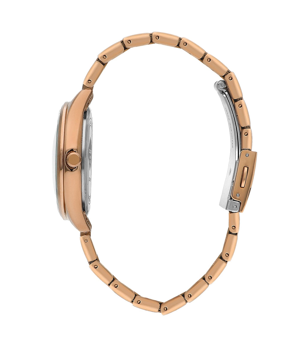 Lee Cooper LC07958.450 Quartz Women Super Metal Case Metal Band Black Dail Watch - Zamana.pk