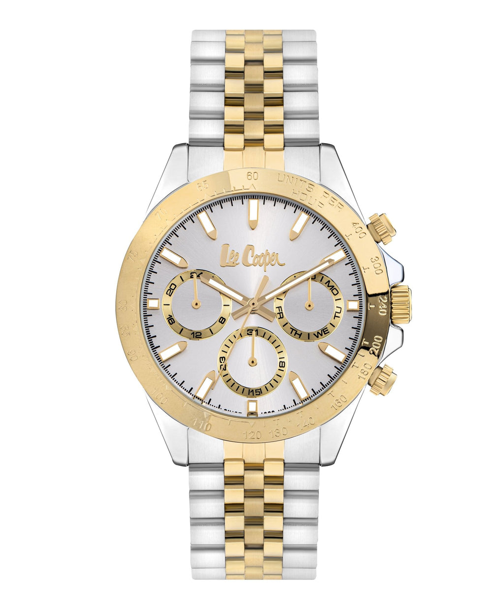 Lee Cooper LC07963.230 Quartz Men Super Metal Case Metal Band Silver Dail Watch - Zamana.pk