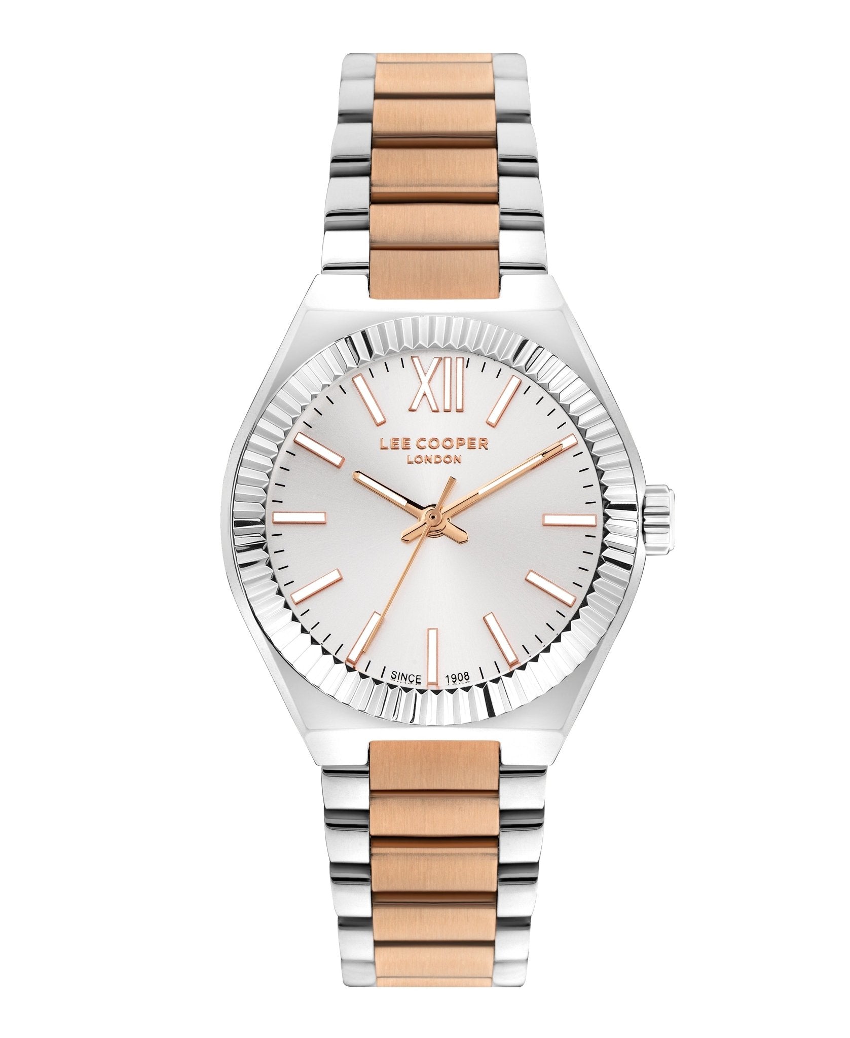 Lee Cooper LC07970.530 Quartz Women Super Metal Case Metal Band Silver Dail Watch - Zamana.pk