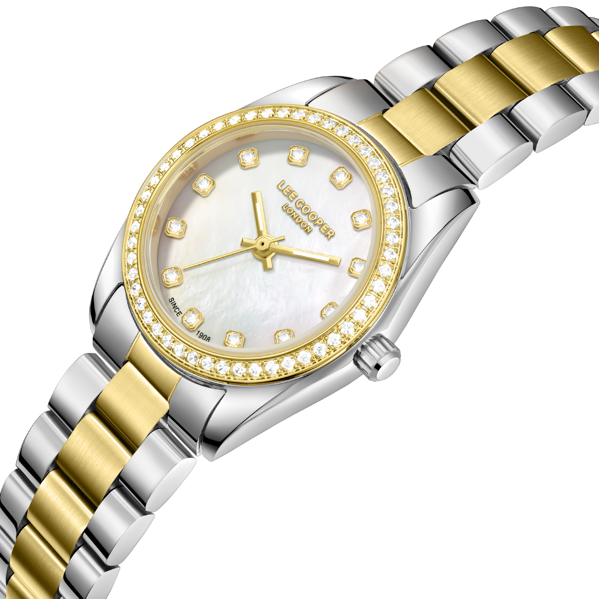 Lee Cooper LC08155.220 Women's Silver/Gold Strap Detail - Zamana