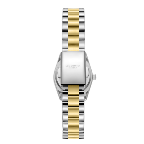 Lee Cooper LC08155.220 Women's White Mop Dial Silver/Gold Strap Watch - Photo 4 - Zamana