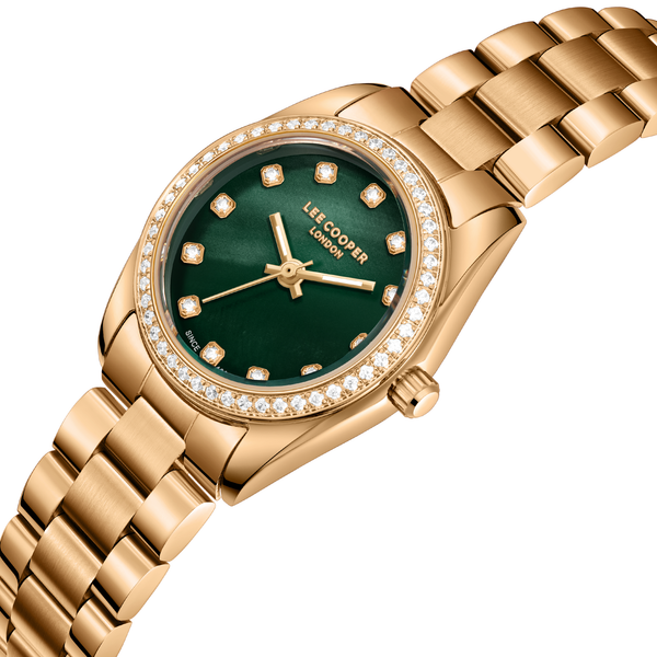 Lee Cooper LC08155.470 Women's Rose Gold Strap and Clasp Detail - Zamana