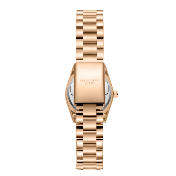 Lee Cooper LC08155.470 Women's Green Mop Dial Rose Gold Strap Watch - Photo 4 - Zamana
