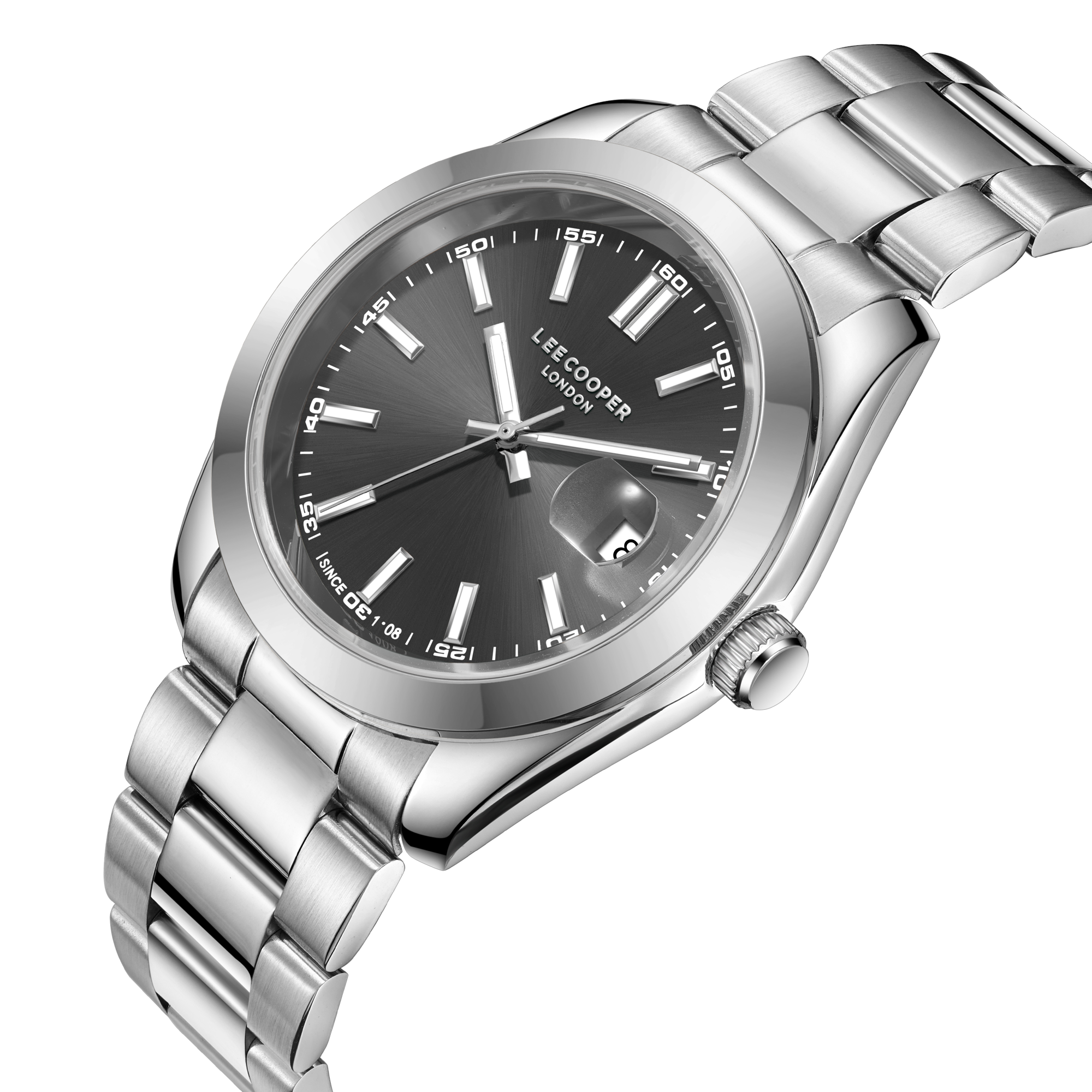 Lee Cooper LC08189.360 Men's Grey Dial Metal Strap Watch Secondary image