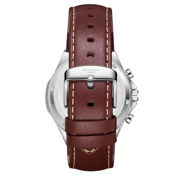 Lee Cooper LC08223.392 Men's Dark Blue Dial Leather Strap Watch - Photo 4 - Zamana