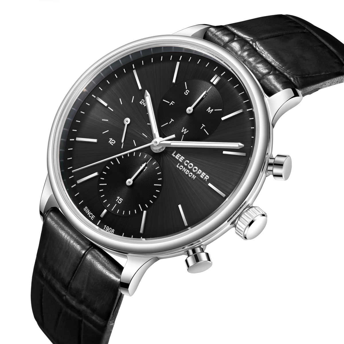Lee Cooper LC08333.351 Men's Leather Strap & Clasp Detail - Zamana