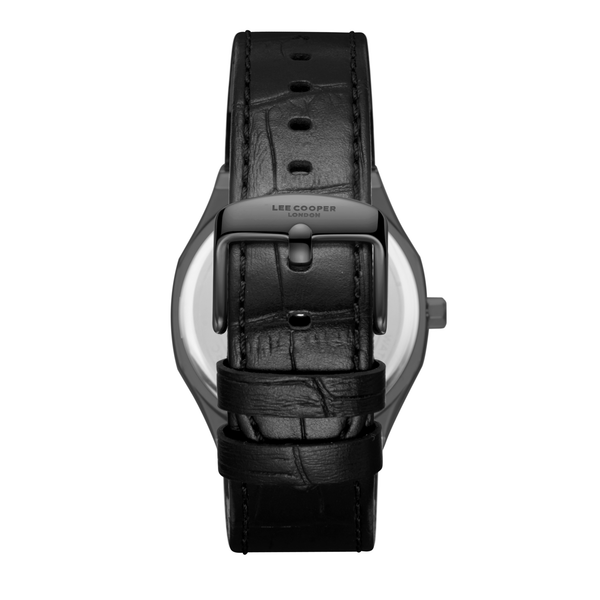 Lee Cooper LC08336.061 Men's Grey Dial Leather Strap Watch - Photo 4 - Zamana