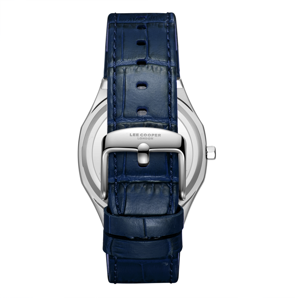 Lee Cooper LC08336.399 Men's Dark Blue Leather Strap Watch - Photo 4 - Zamana
