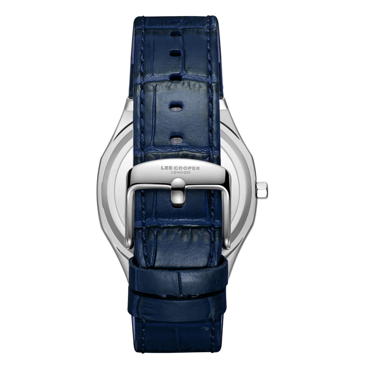 Lee Cooper LC08336.399 Men's Dark Blue Leather Strap Watch - Photo 4 - Zamana