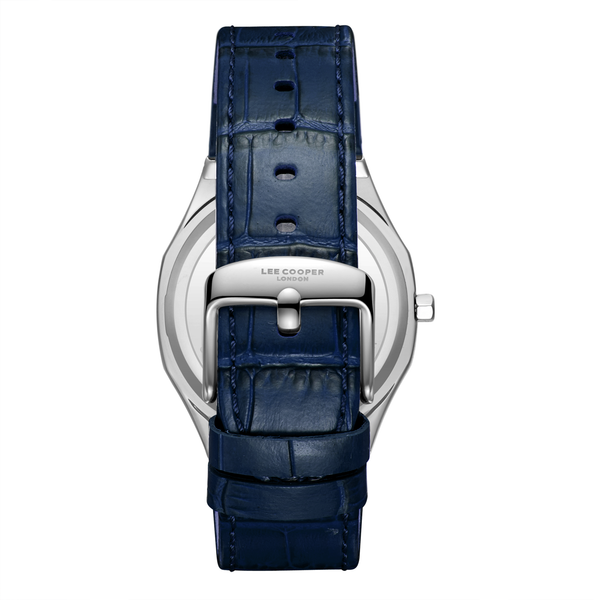 Lee Cooper LC08336.399 Men's Dark Blue Leather Strap Watch - Photo 4 - Zamana