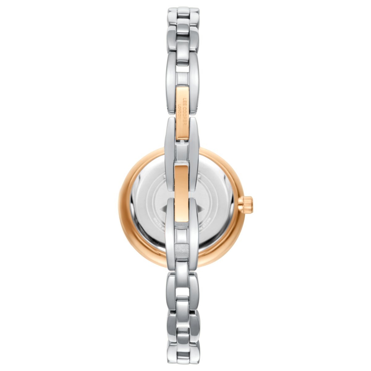 Lee Cooper LC08350.520 Women's White Mop Dial Silver/Rose Gold Strap Watch - Photo 4 - Zamana
