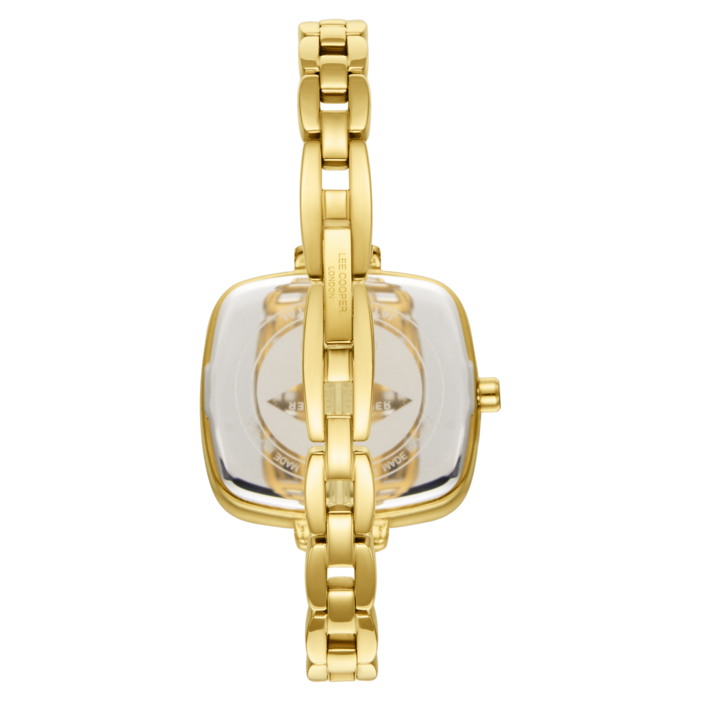 Lee Cooper LC08353.120 Women's White Mop Dial Gold Strap Watch - Photo 4 - Zamana