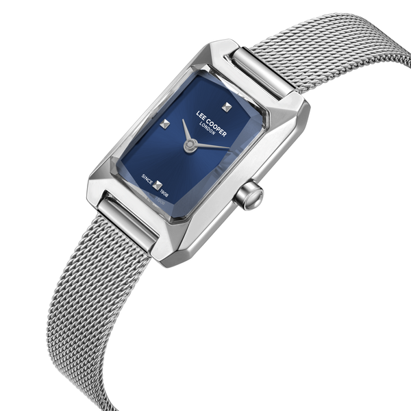 Lee Cooper LC08359.390 Stainless Steel Mesh Strap & Clasp Detail - Zamana