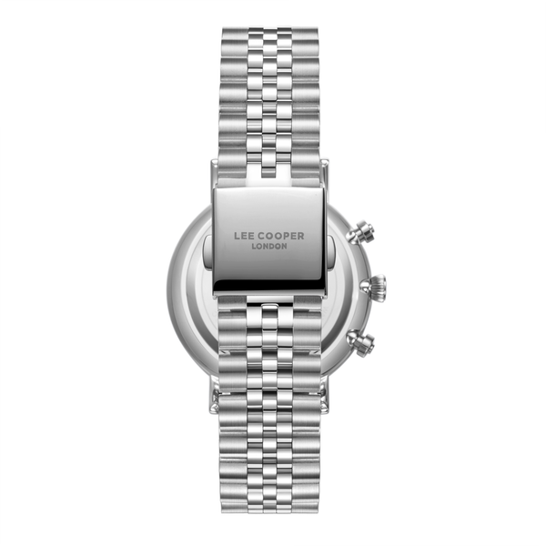 Lee Cooper LC08372.330 Men's Silver Dial Metal Strap Watch - Photo 4 - Zamana