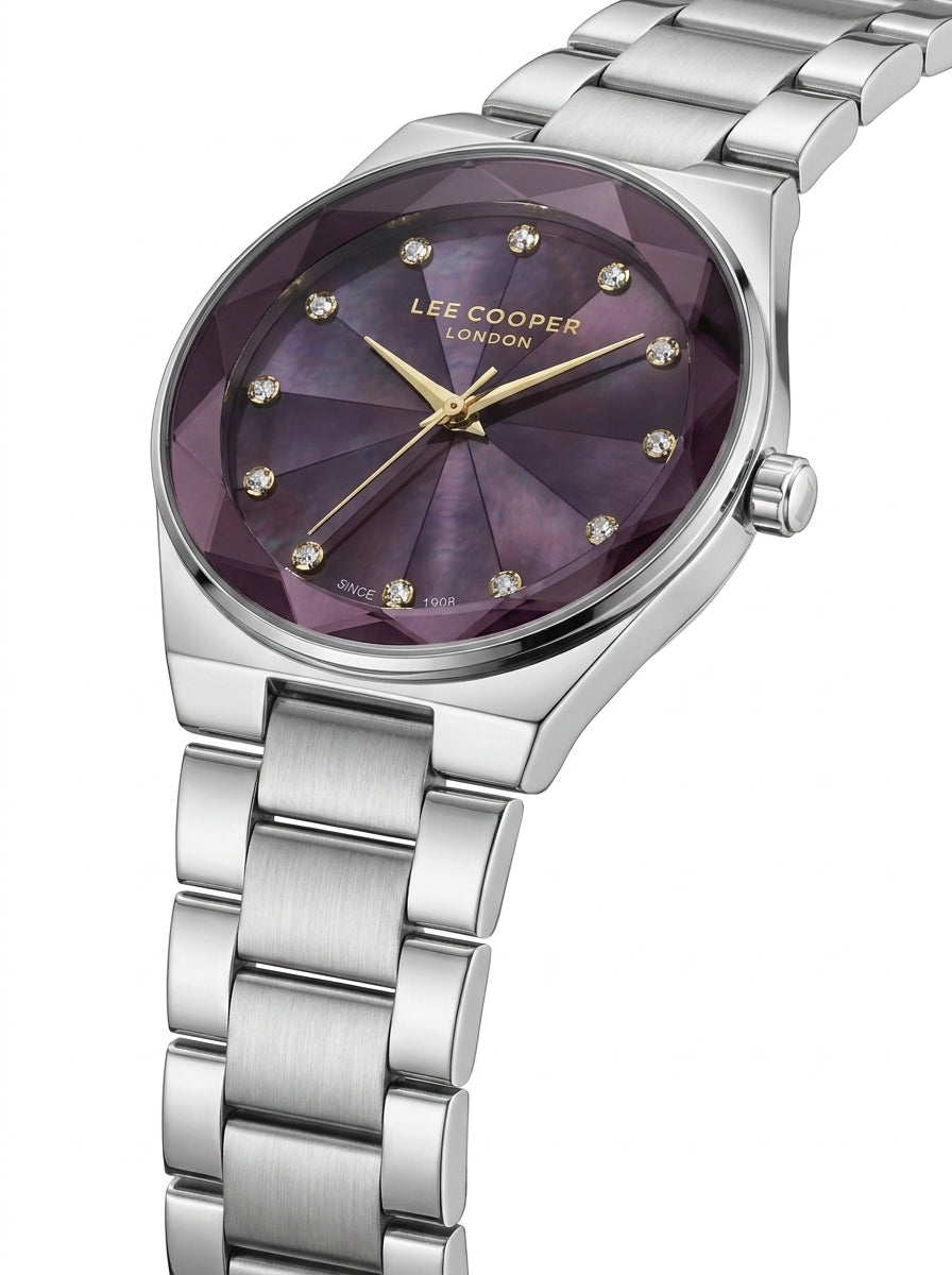 Lee Cooper LC08378.381 Women's Watch Water Resistant Caseback - Zamana