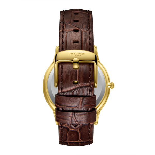 Lee Cooper LC08379.172 Men's Brown Leather Strap Watch - Photo 4 - Zamana