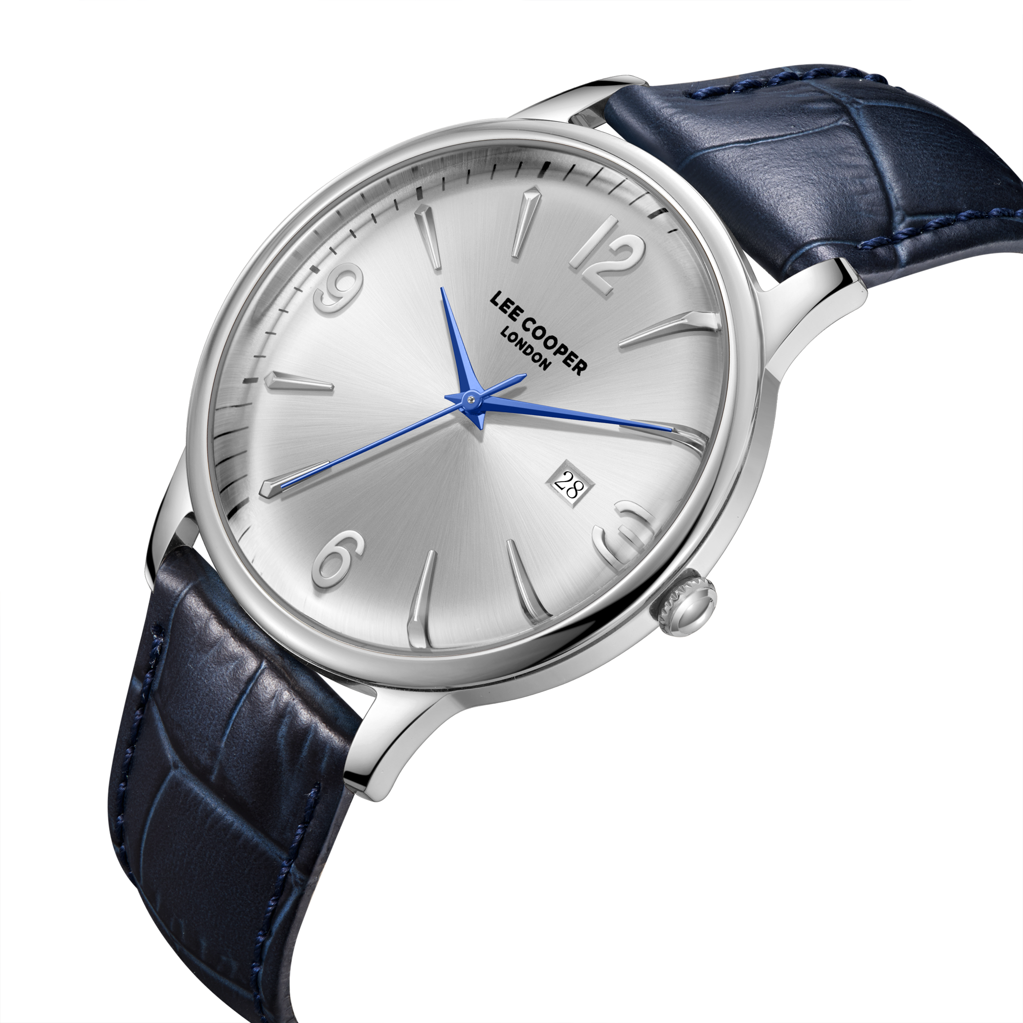 Lee Cooper LC08379.339 Men's Dark Blue Leather Strap Watch Secondary image