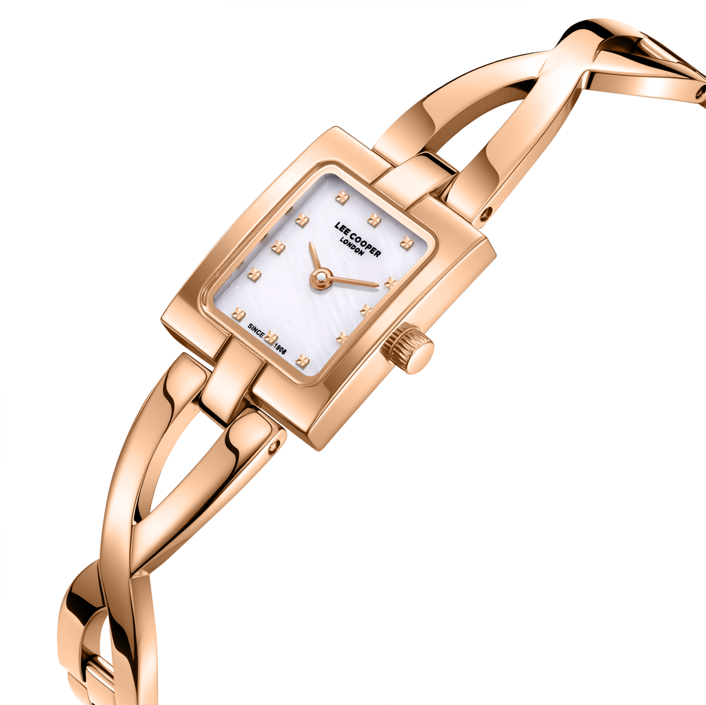 Lee Cooper LC08385.420 Women's Rose Gold Strap & Clasp Detail - Zamana