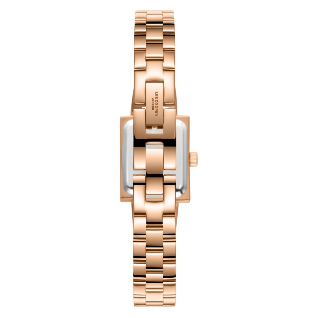 Lee Cooper LC08385.420 Women's White Mop Dial Metal Strap Watch - Photo 4 - Zamana