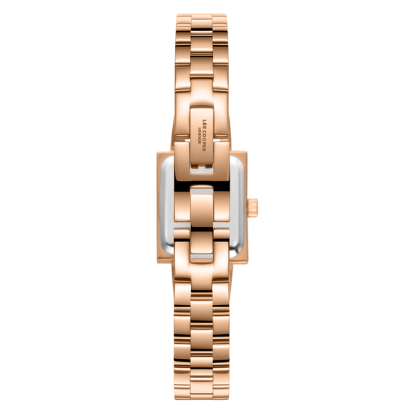 Lee Cooper LC08385.420 Women's White Mop Dial Metal Strap Watch - Photo 4 - Zamana
