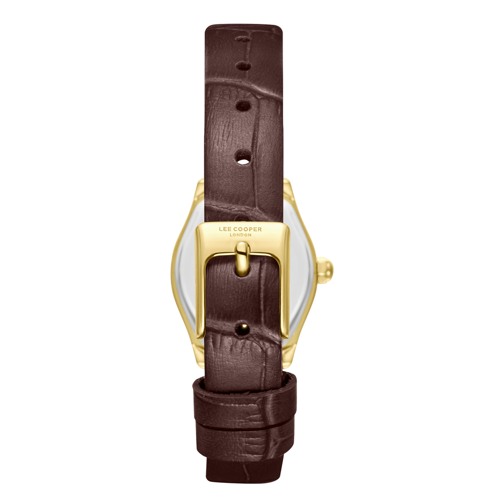 Lee Cooper LC08392.432 Women's Dark Brown Leather Strap Watch - Photo 4 - Zamana