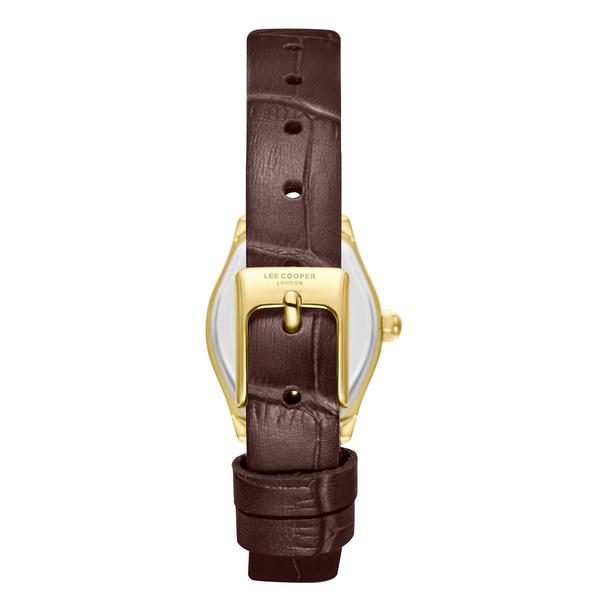 Lee Cooper LC08392.432 Women's Dark Brown Leather Strap Watch - Photo 4 - Zamana