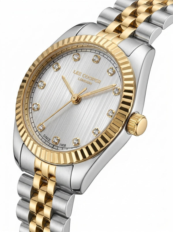 Lee Cooper LC08400.230 Women's Rose Gold Strap & Clasp Detail - Zamana