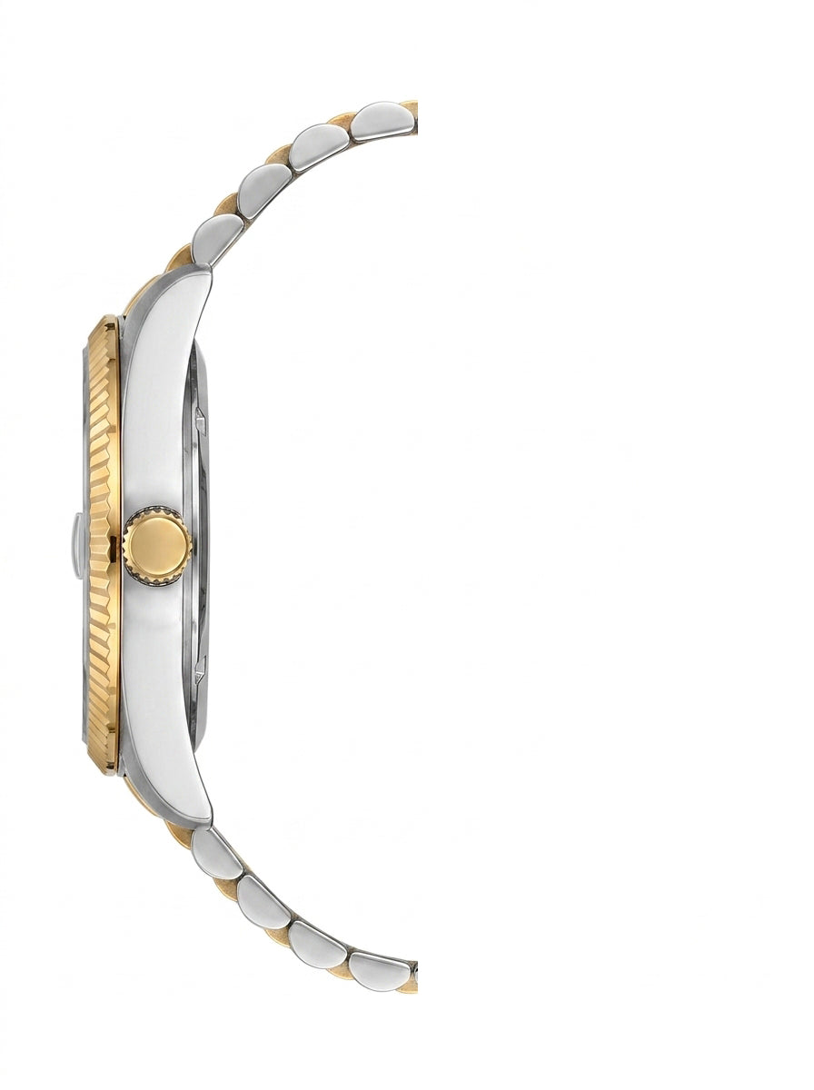 Lee Cooper LC08400.270 Women's Green Dial Silver/Gold Strap Watch Secondary image