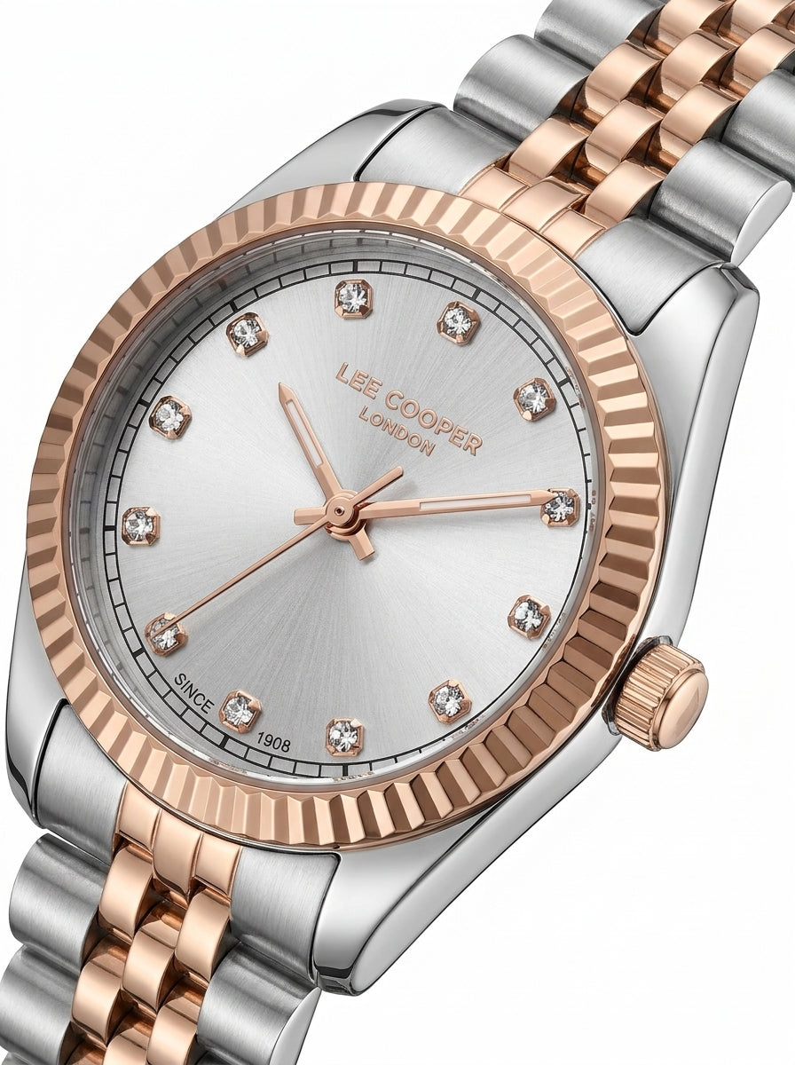 Lee Cooper LC08400.530 Women's Water Resistant Caseback & Engraving - Zamana