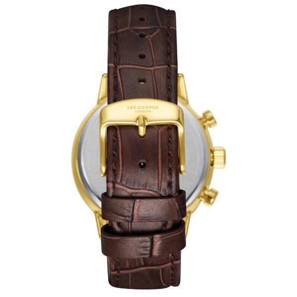 Lee Cooper LC08401.172 Men's Dark Brown Leather Strap Watch - Photo 4 - Zamana