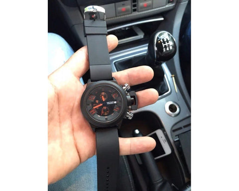 MEGIR 2002 Silicone Band Analog Chronograph Stop Watch Military Army Stylish Mens Watches - Zamana.pk