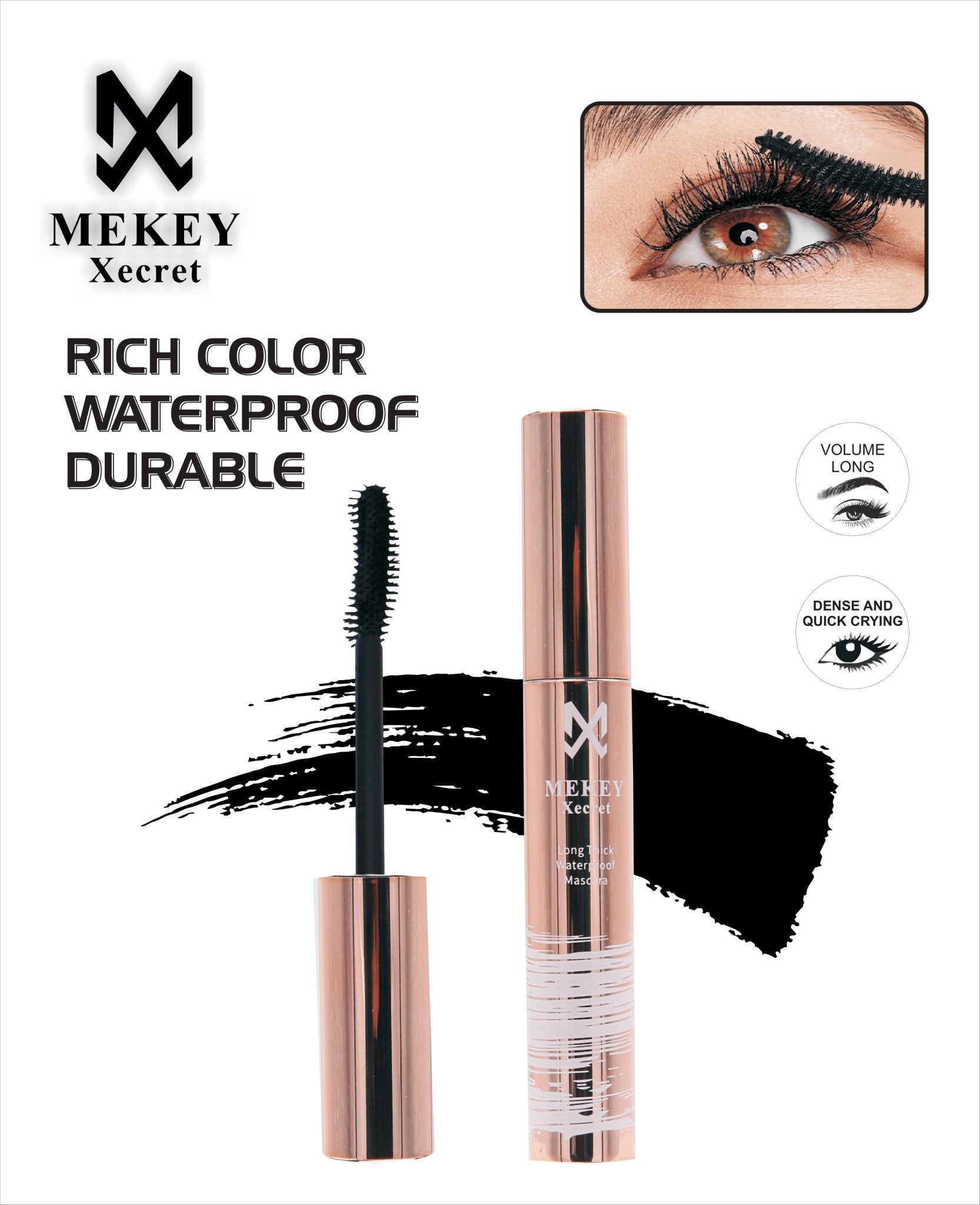 Mekeyxecret Waterproof Mascara Enhance Your Lashes Secondary image