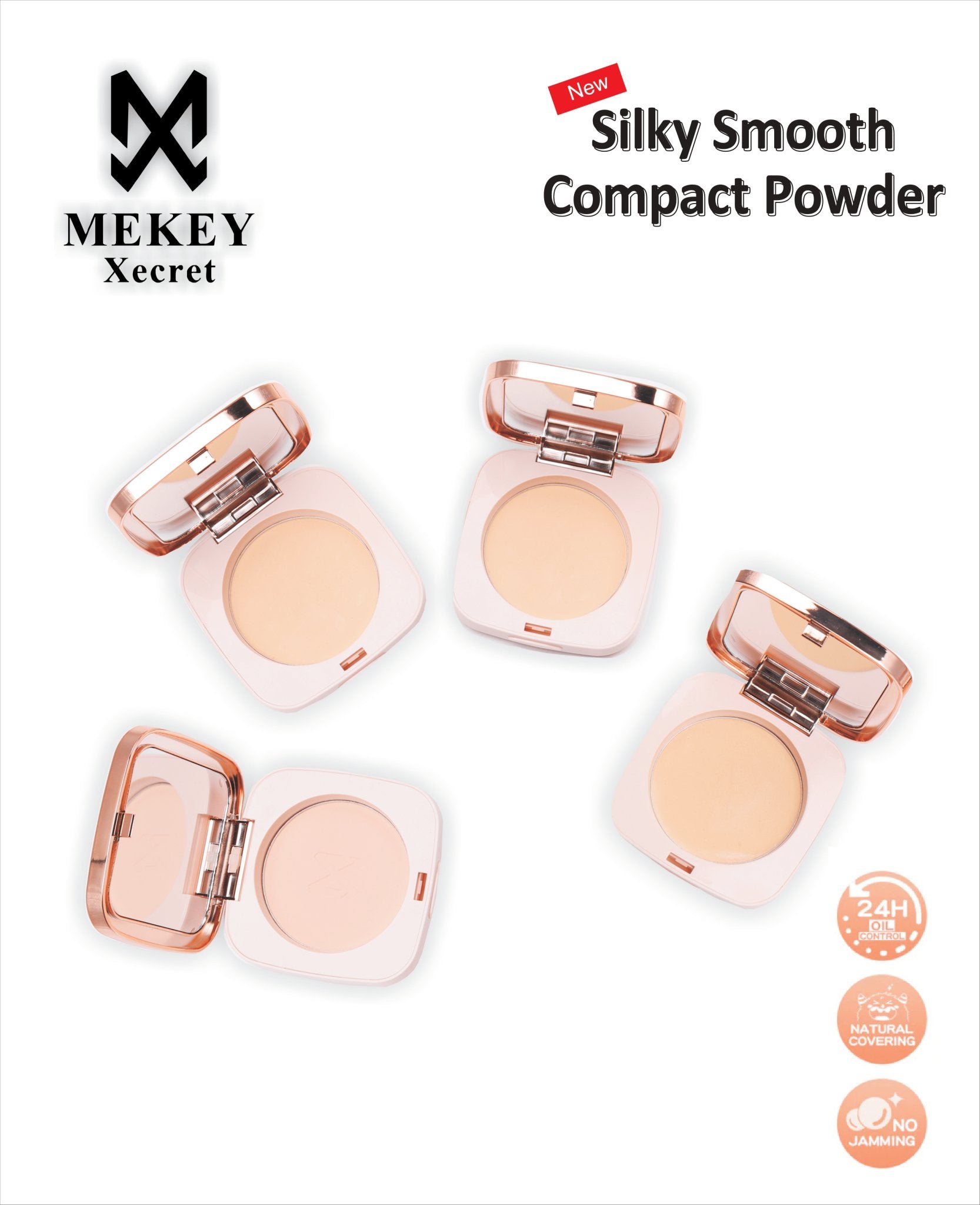 Mekeyxecret's Radiant Glow Matte Face Powder Shine Control,Velvet Finish - Zamana.pk